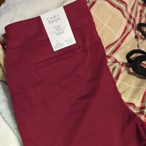 Croft & Barrow Deep Red Trousers